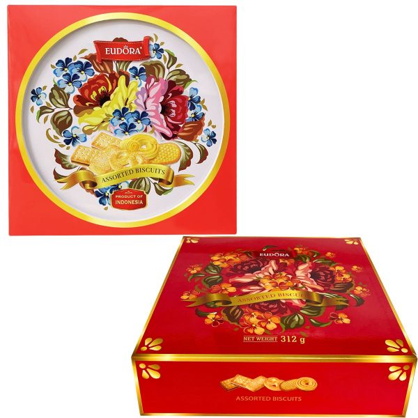 EUDORA Hoa Hộp thiếc tròn 312g