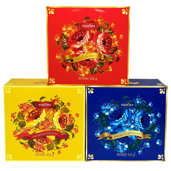 EUDORA Hoa Hộp thiếc tròn 312g