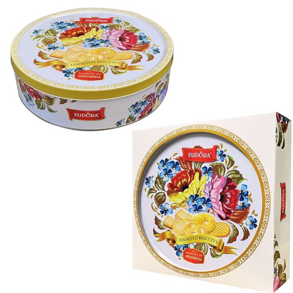 EUDORA Hoa Hộp thiếc tròn 312g
