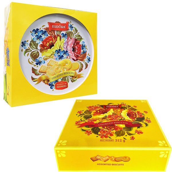 EUDORA Hoa Hộp thiếc tròn 312g