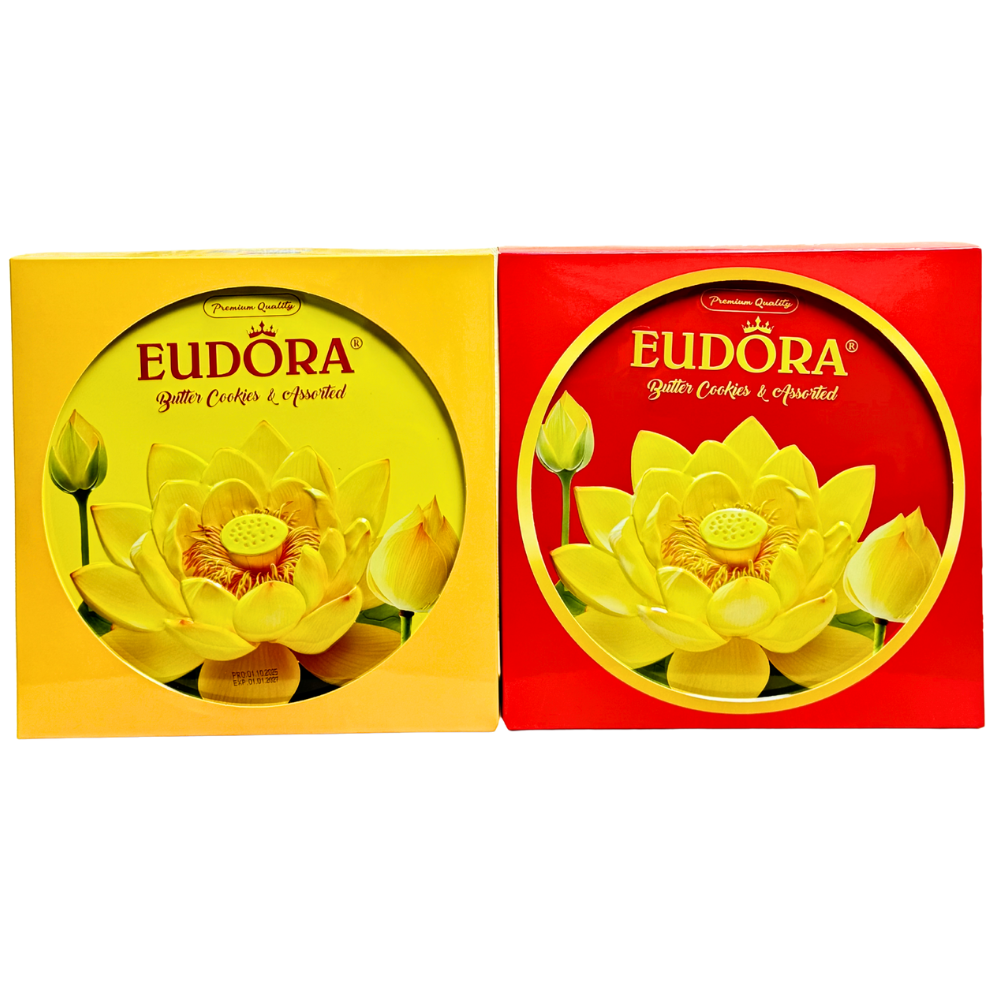 EUDORA Hoa Sen Hộp thiếc tròn 312g