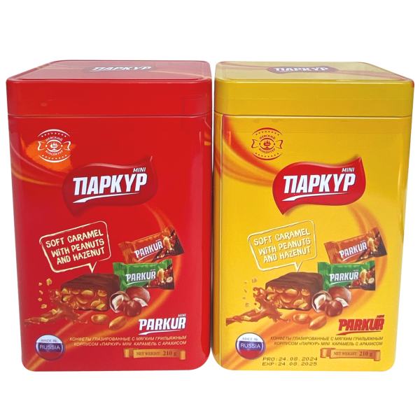 Kẹo Nga Parkur Konditer Hộp Sắt 210g