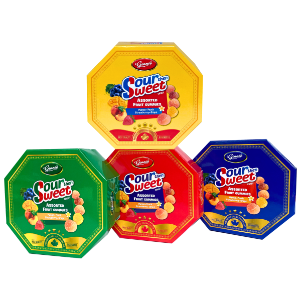 Kẹo Dẻo Chua Ngọt Ginnie Hộp 216g