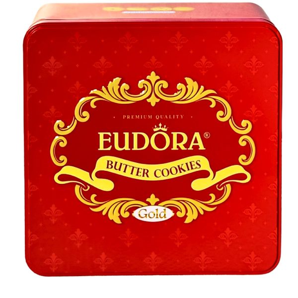 Bánh Quy Bơ EUDORA GOLD Hoàng gia Hộp thiếc 252g