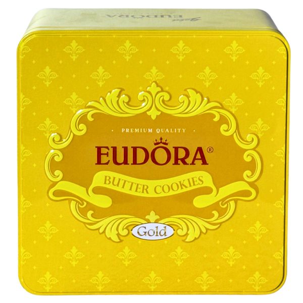 Bánh Quy Bơ EUDORA GOLD Hoàng gia Hộp thiếc 252g