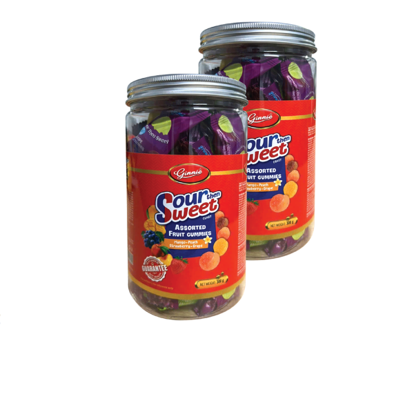 Kẹo Dẻo Chua Ngọt Ginnie Lọ 300g