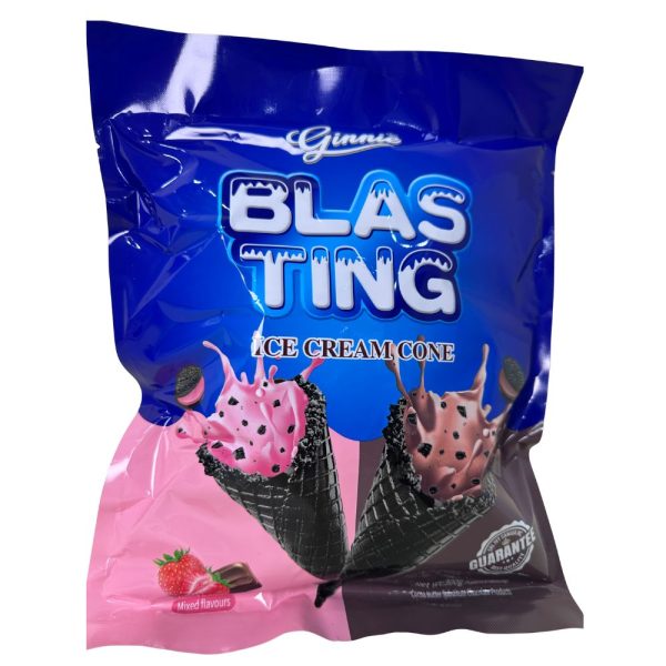 Bánh Ốc Quế GINNIE Mix Vị Socola Và Dâu Túi 300g