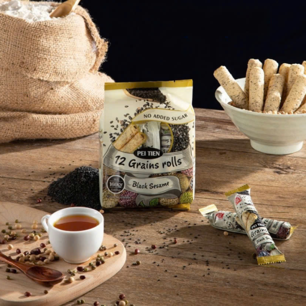 Bánh dinh dưỡng 12 loại đậu - Ăn kiêng - Vị mè đen 160g