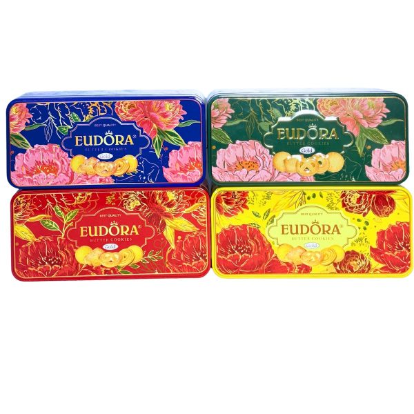 Bánh Quy Bơ EUDORA GOLD Hộp Thiếc 140g