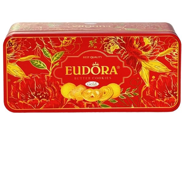 Bánh Quy Bơ EUDORA GOLD Hộp Thiếc 140g