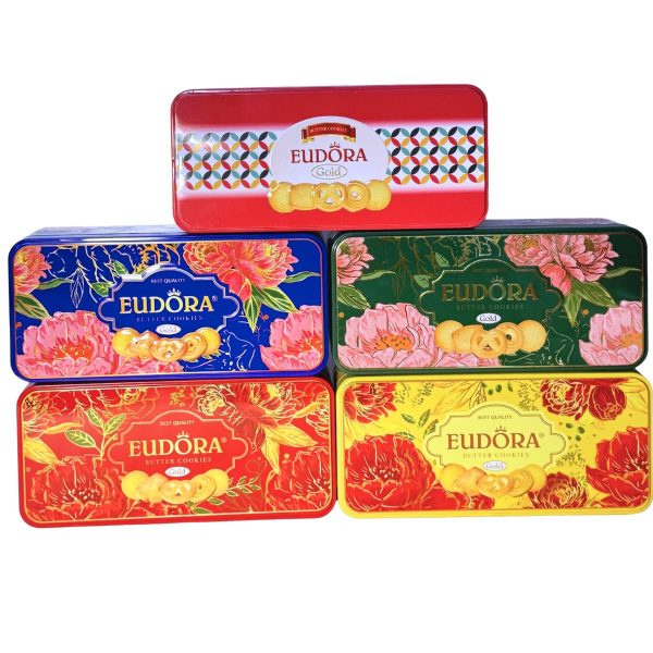 Bánh Quy Bơ EUDORA GOLD Hộp Thiếc 140g