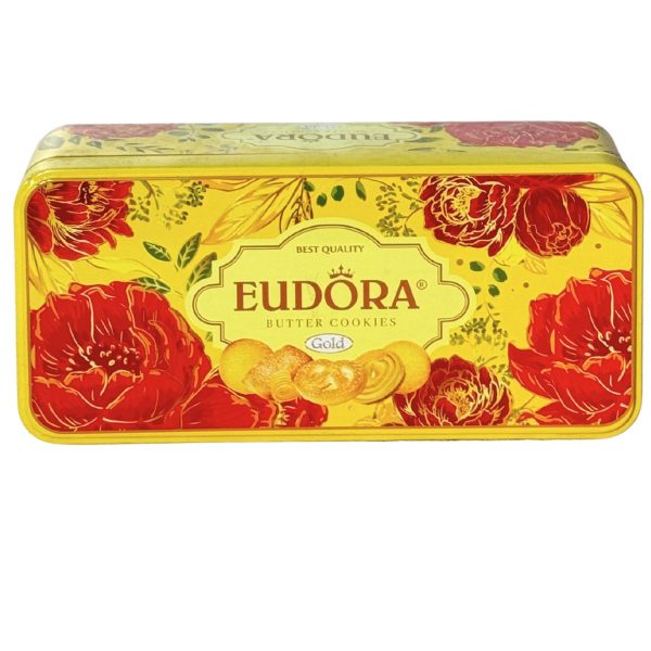 Bánh Quy Bơ EUDORA GOLD Hộp Thiếc 140g