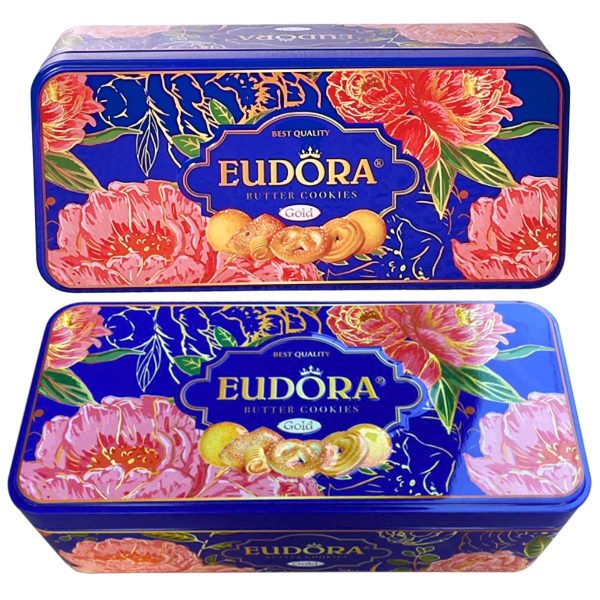 Bánh Quy Bơ EUDORA GOLD Hộp Thiếc 140g