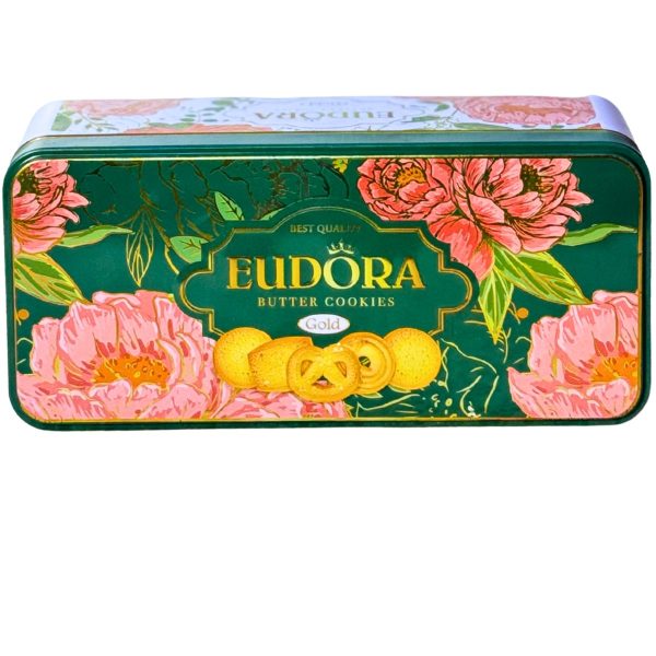 Bánh Quy Bơ EUDORA GOLD Hộp Thiếc 140g