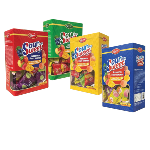 Kẹo Dẻo Chua Ngọt Ginnie Hộp 180g
