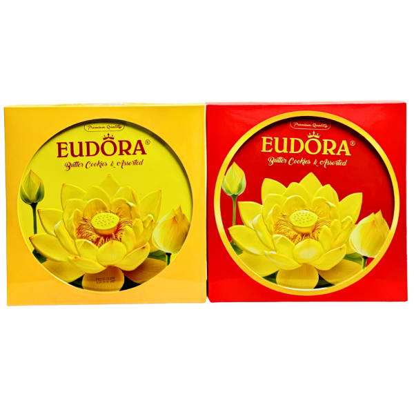 EUDORA Hoa Sen Hộp thiếc tròn 312g