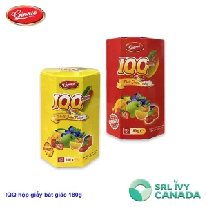 Kẹo dẻo Ginnie hộp giấy bát giác 180g