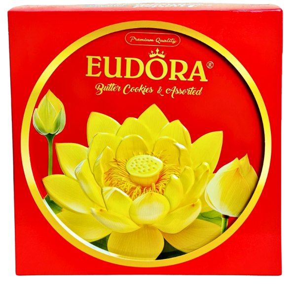 EUDORA Hoa Sen Hộp thiếc tròn 312g