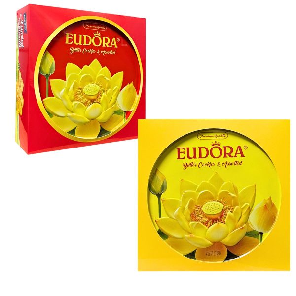 EUDORA Hoa Sen Hộp thiếc tròn 312g