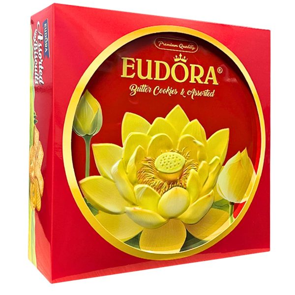 EUDORA Hoa Sen Hộp thiếc tròn 312g