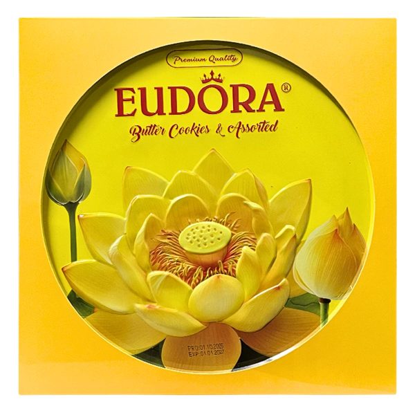 EUDORA Hoa Sen Hộp thiếc tròn 312g