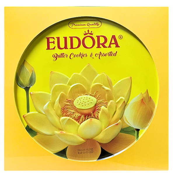 EUDORA Hoa Sen Hộp thiếc tròn 312g