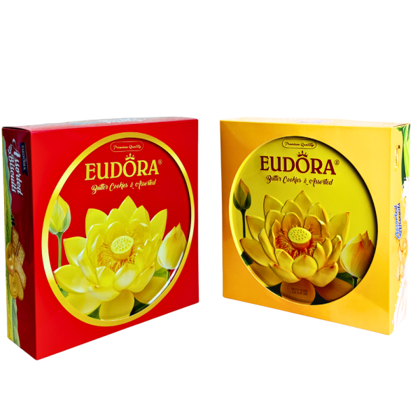 EUDORA Hoa Sen Hộp thiếc tròn 312g