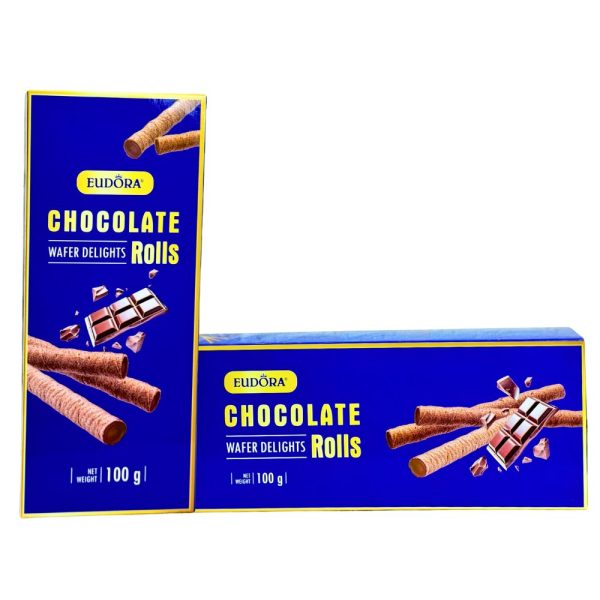 Bánh Quế Cuộn Kem EUDORA Hộp Giấy 100g