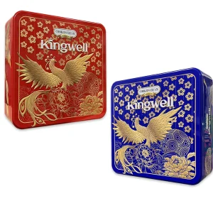 Bánh Quy Kingwell Hộp Thiếc Vuông 518g