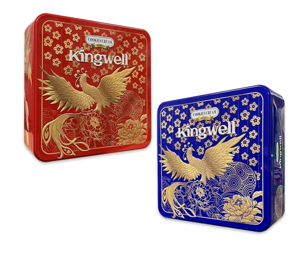 Bánh Quy Kingwell Hộp Thiếc Vuông 518g