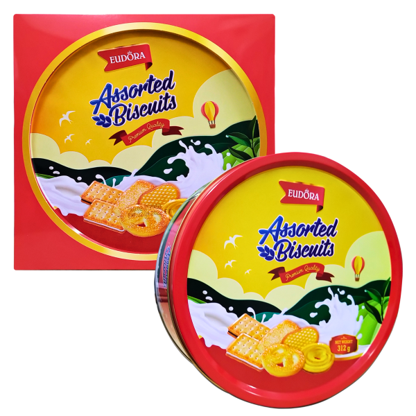 EUDORA Hộp thiếc tròn 312g