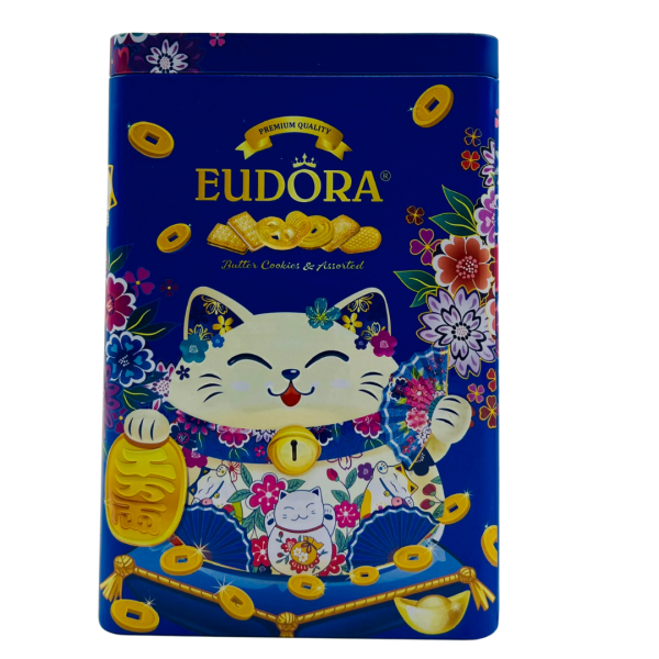 EUDORA Mèo Thần tài Hộp Thiếc 170g