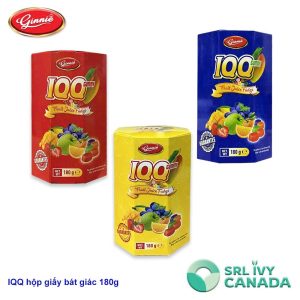 Kẹo Dẻo Gummy IQQ Hộp Giấy 180g