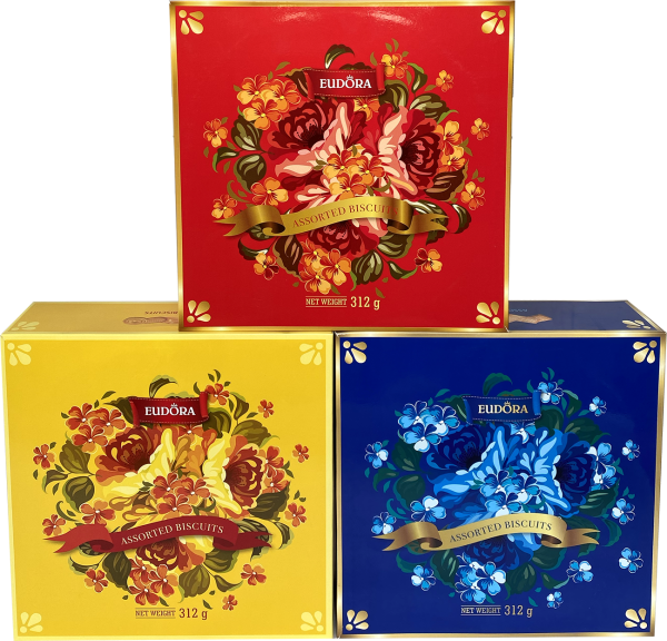 EUDORA Hộp thiếc tròn 312g