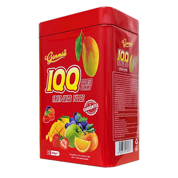Kẹo dẻo Gummy IQQ Hộp thiếc 200g