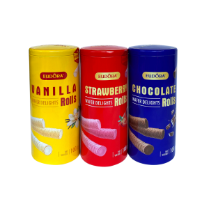 Bánh Quế Cuộn Kem EUDORA Hộp Thiếc 100g
