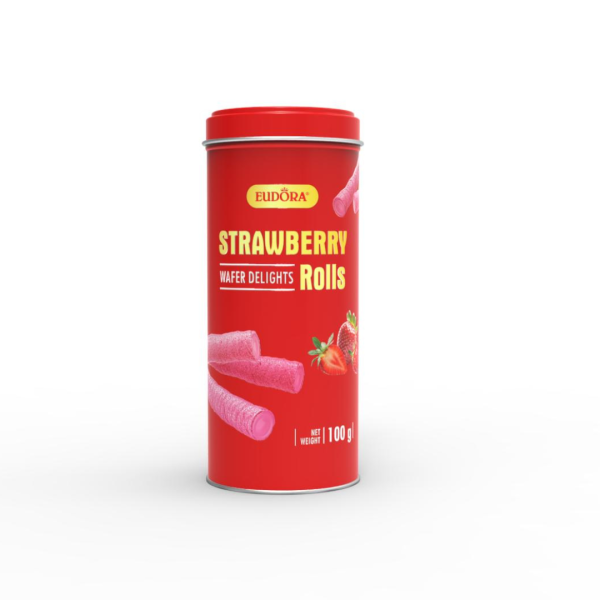 Bánh Quế Cuộn Kem EUDORA Hộp Thiếc 100g