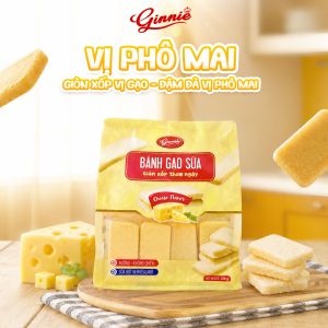 Bánh Gạo Sữa Ginnie Vị Phô mai 240g
