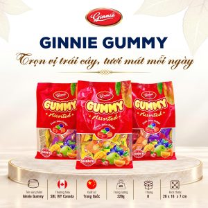 Ginnie Gummy Vị Tổng Hợp 328g